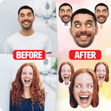 Custom Face Masks - Face on a Stick (If you just need 1 mask for each photo uploaded)