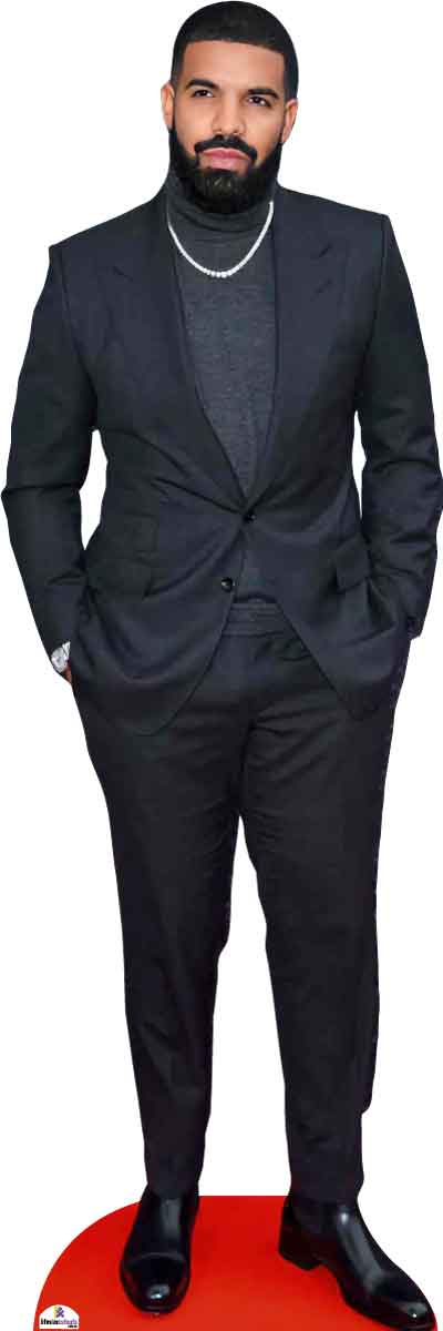 Drake 242 Dark Suit Celebrity Cutout