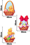 Easter Basket 090 Cardboard Cutout Set of 3