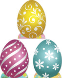 Easter Egg 907 Cardboard Cutout Set of 3