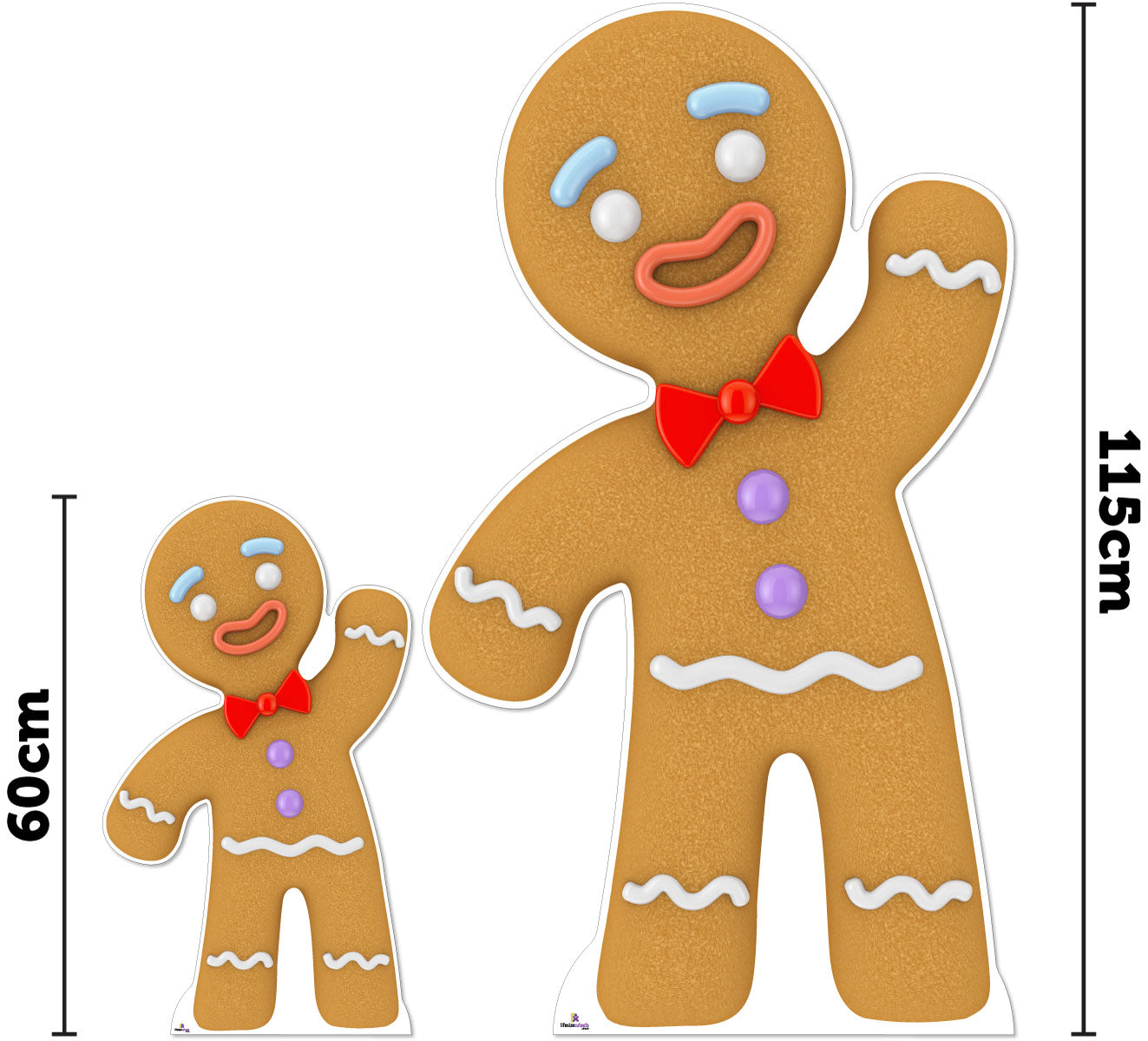 Gingerbread Man 250 Cardboard Cutout - 0