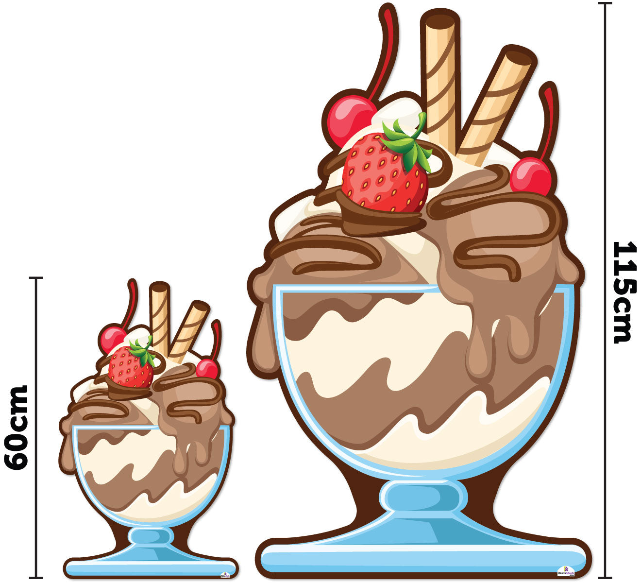 Ice-Cream Sundae 102 Cardboard Cutout - 0