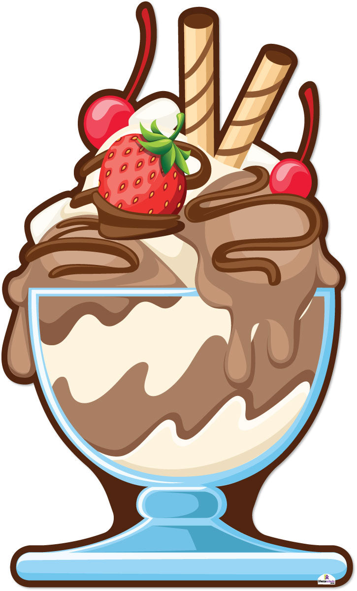 Ice-Cream Sundae 102 Cardboard Cutout