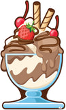 Ice-Cream Sundae 102 Cardboard Cutout