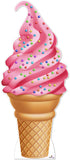 Pink Ice-Cream 251 Cardboard Cutout