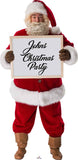 Santa with Sign 439 Cardboard Cutout