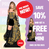 Taylor Swift Tartan Dress 294 Celebrity Cutout