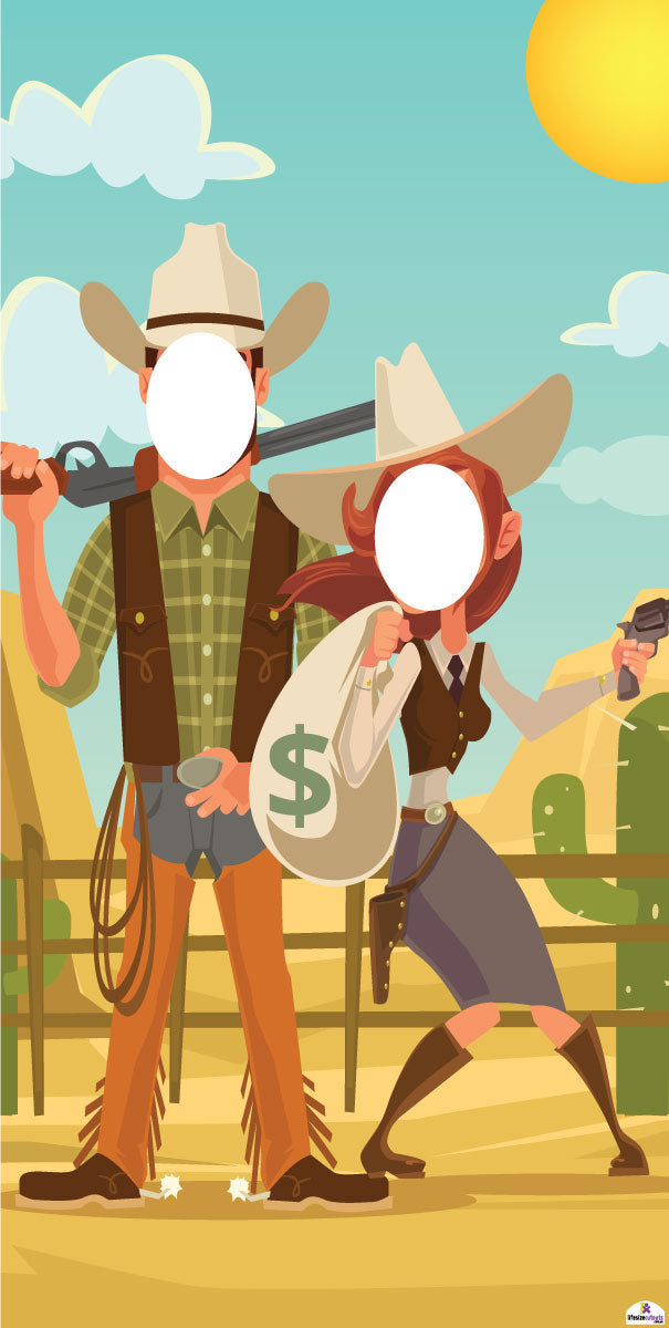 Western Theme Standin Cardboard Cutout