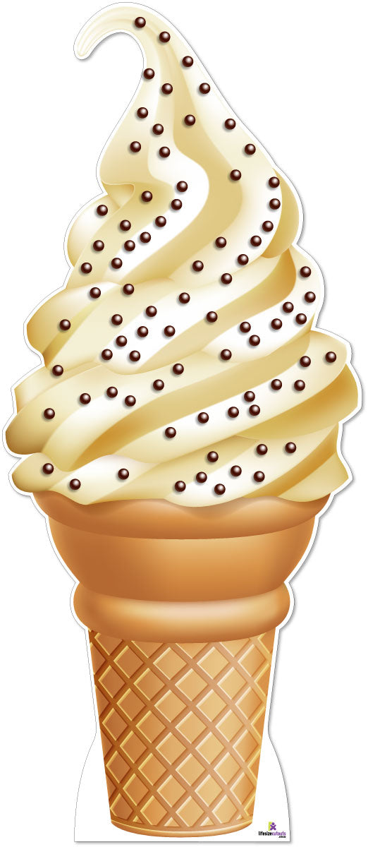 White Ice-Cream 253 Cardboard Cutout