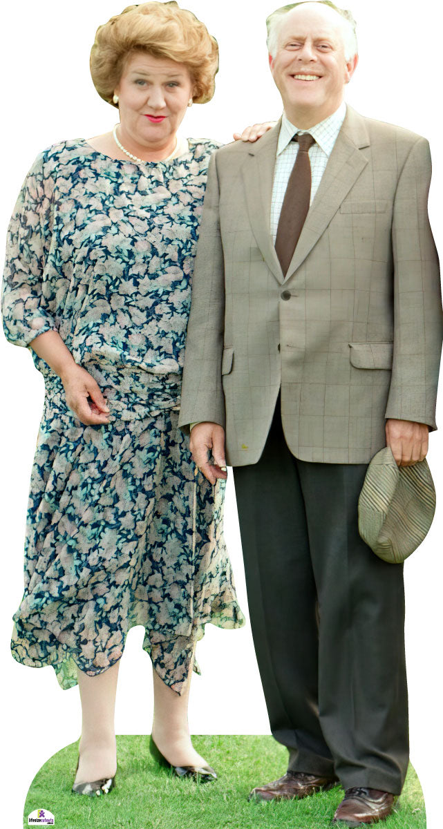 Hyacinth Bucket and Richard Bucket in Keeping Up Appearances Celebrity Cutout