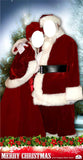 Mr & Mrs Claus Cardboard Cutout Standin