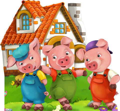 3 Little Pigs and House 989 Cardboard Cutout | LifesizeCutouts