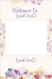 Pastel Floral 037 Selfie Frame Small - 90cm x 60cm