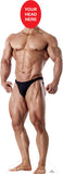 Muscle Man 854 Head Swap Cardboard Cutout