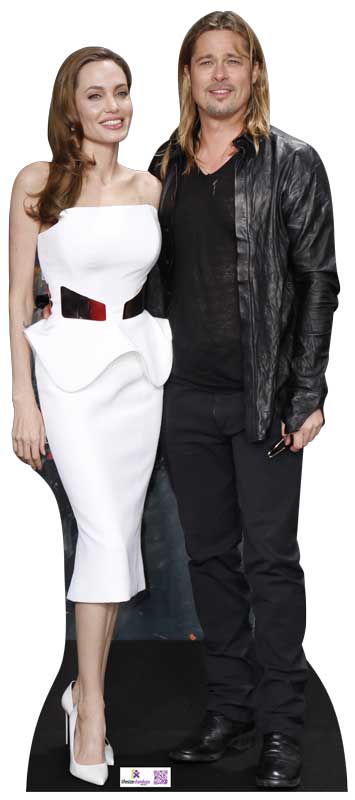 Angelina Jolie and Brad Pitt Cardboard Cutout