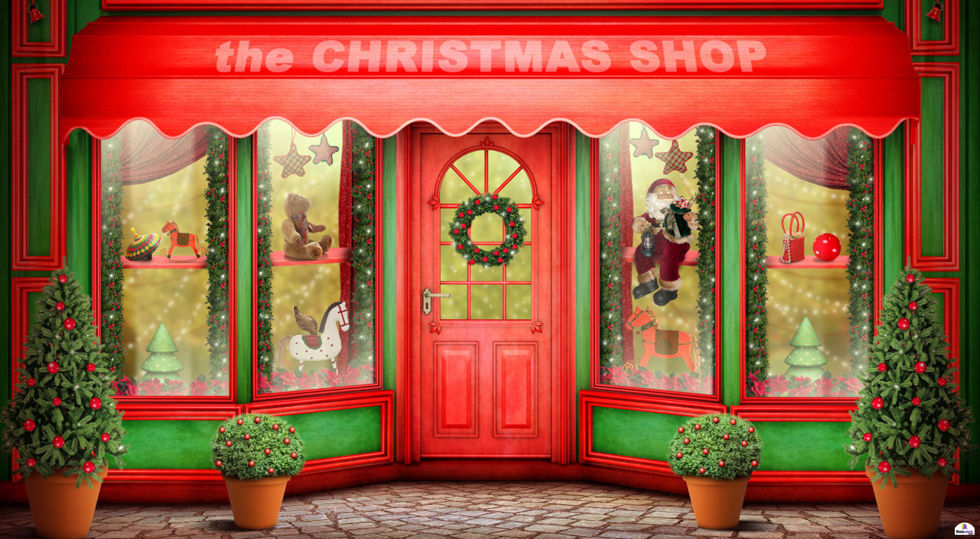 Christmas Shop 075 190cm x 345cm Cardboard Cutout