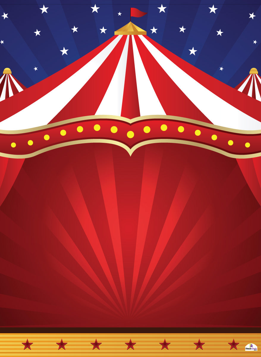 Circus 279 Backdrop Banner - 2m H x 1.5m W