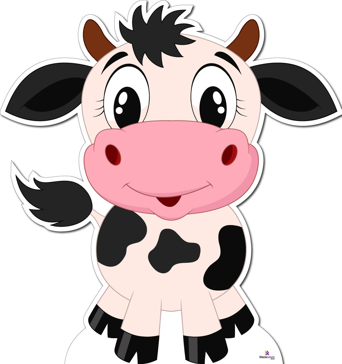 Cute Cow 285 Cardboard Cutout - 75cm