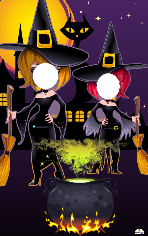 Witches and Cauldron Standin Cutout