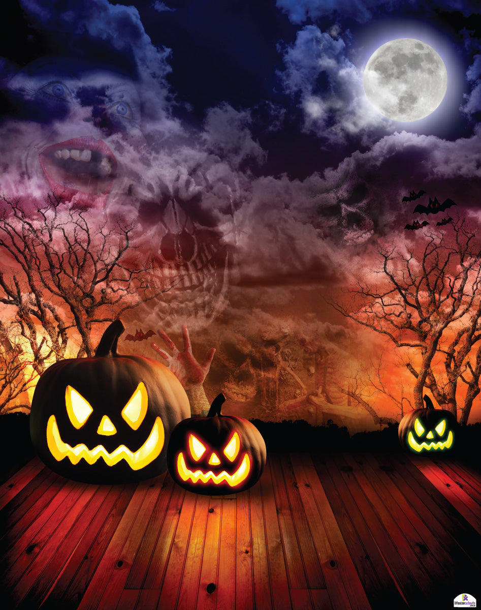 Halloween Backdrop 207 Banner- 2m H x 1.5m W