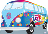 Hippie Flower Power Van Standin Cardboard Cutout