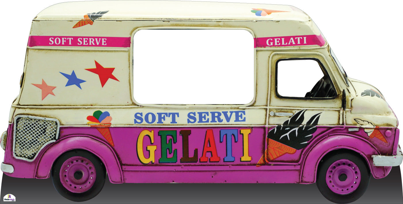 Soft Serve Ice Cream Van Cardboard Cutout