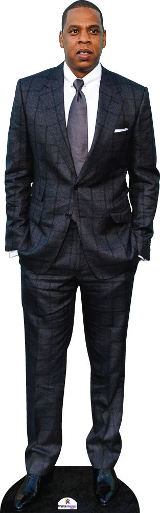 Jay Z in Grey Suit Cardboard Cutout