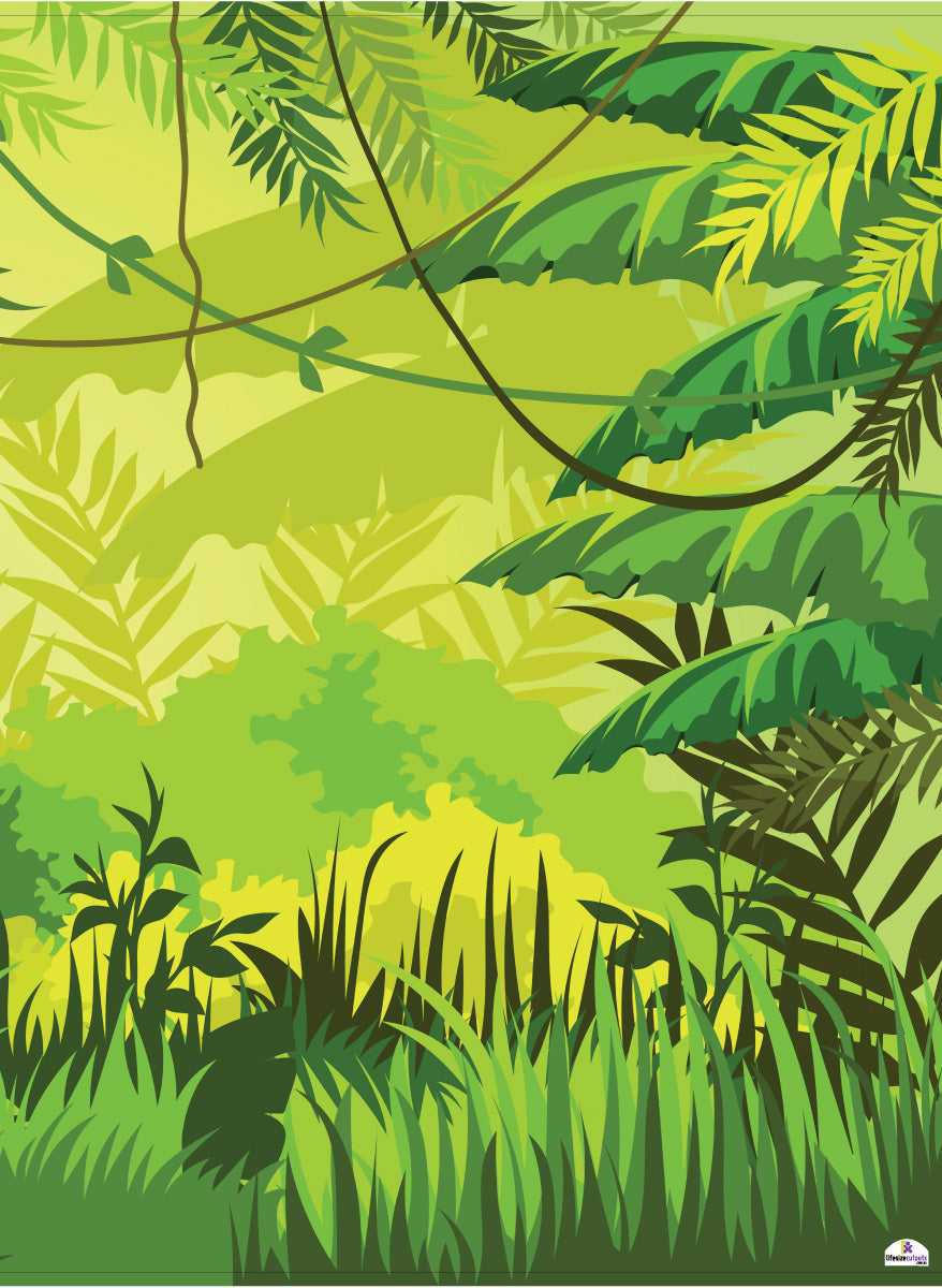 Jungle 280 Backdrop Banner 200cms x 130cms approx | LifesizeCutouts