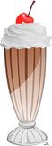 Chocolate Milkshake Cardboard Cutout