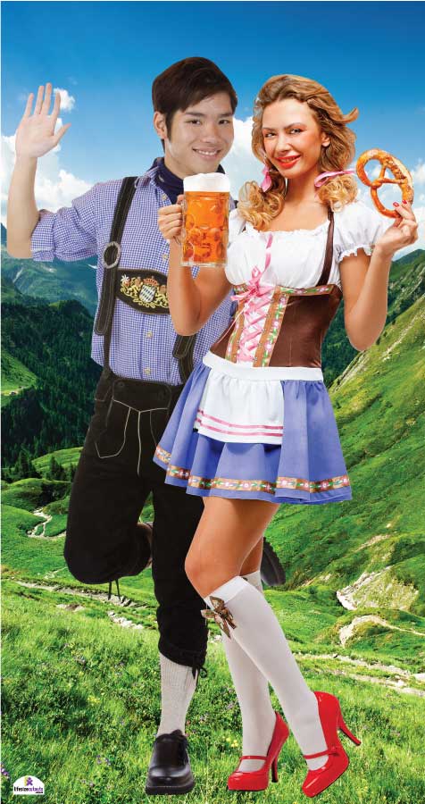 Oktoberfest Lifesize 2 Person Standin