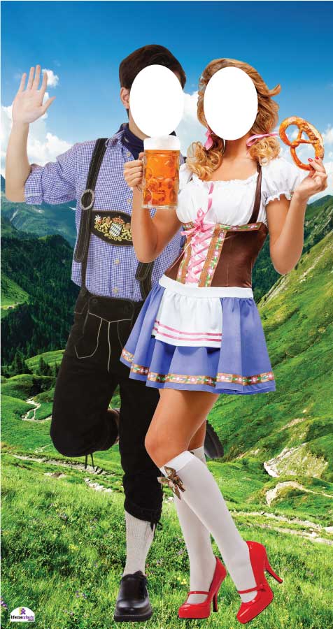 Oktoberfest Lifesize 2 Person Standin