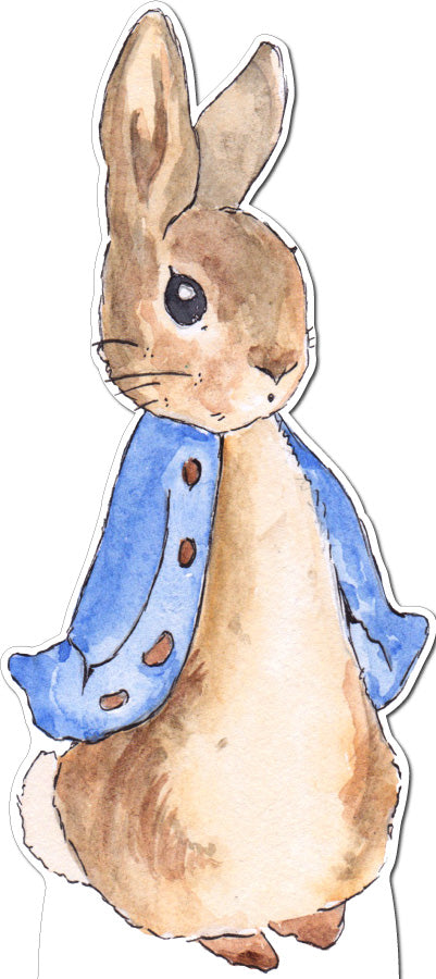 Peter Rabbit Blue Coat Cardboard Cutout - 75cm