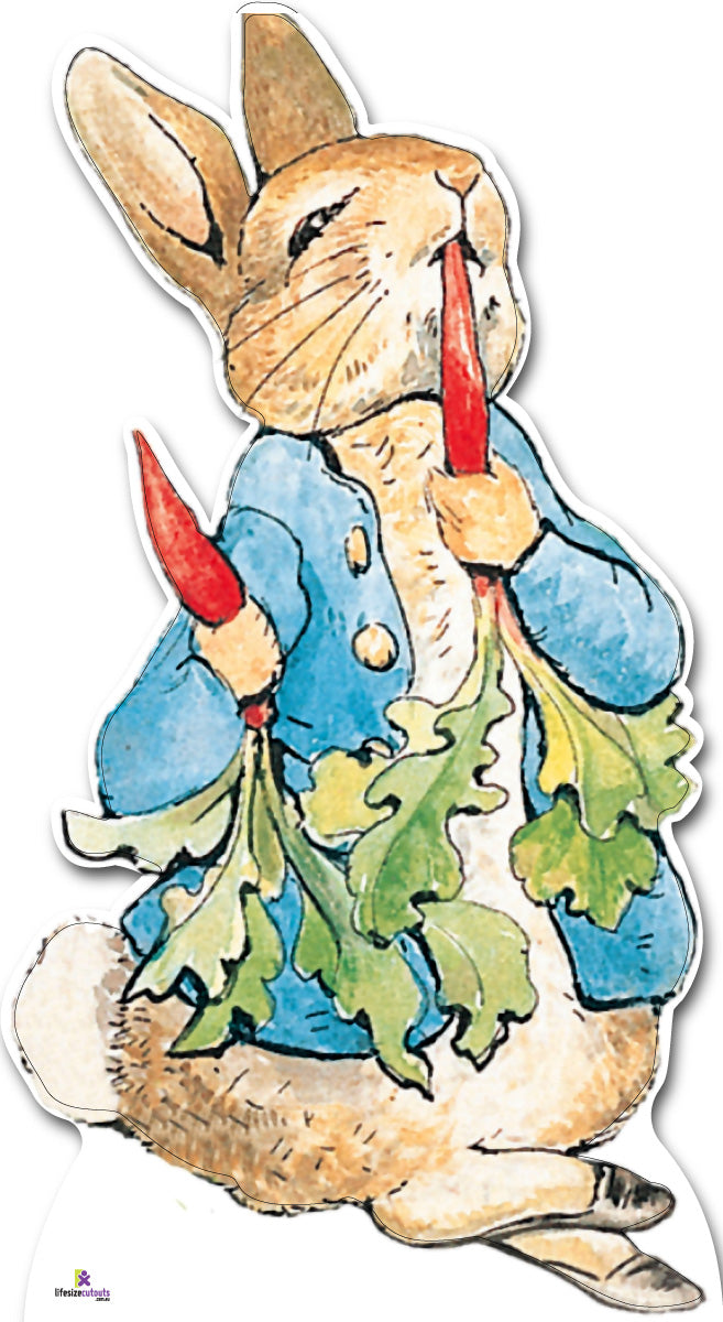 Peter Rabbit Eating Carrot 002 Cardboard Cutout - 90cm