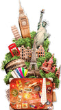 Travel Tree Cardboard Cutout 180cm x 100cm