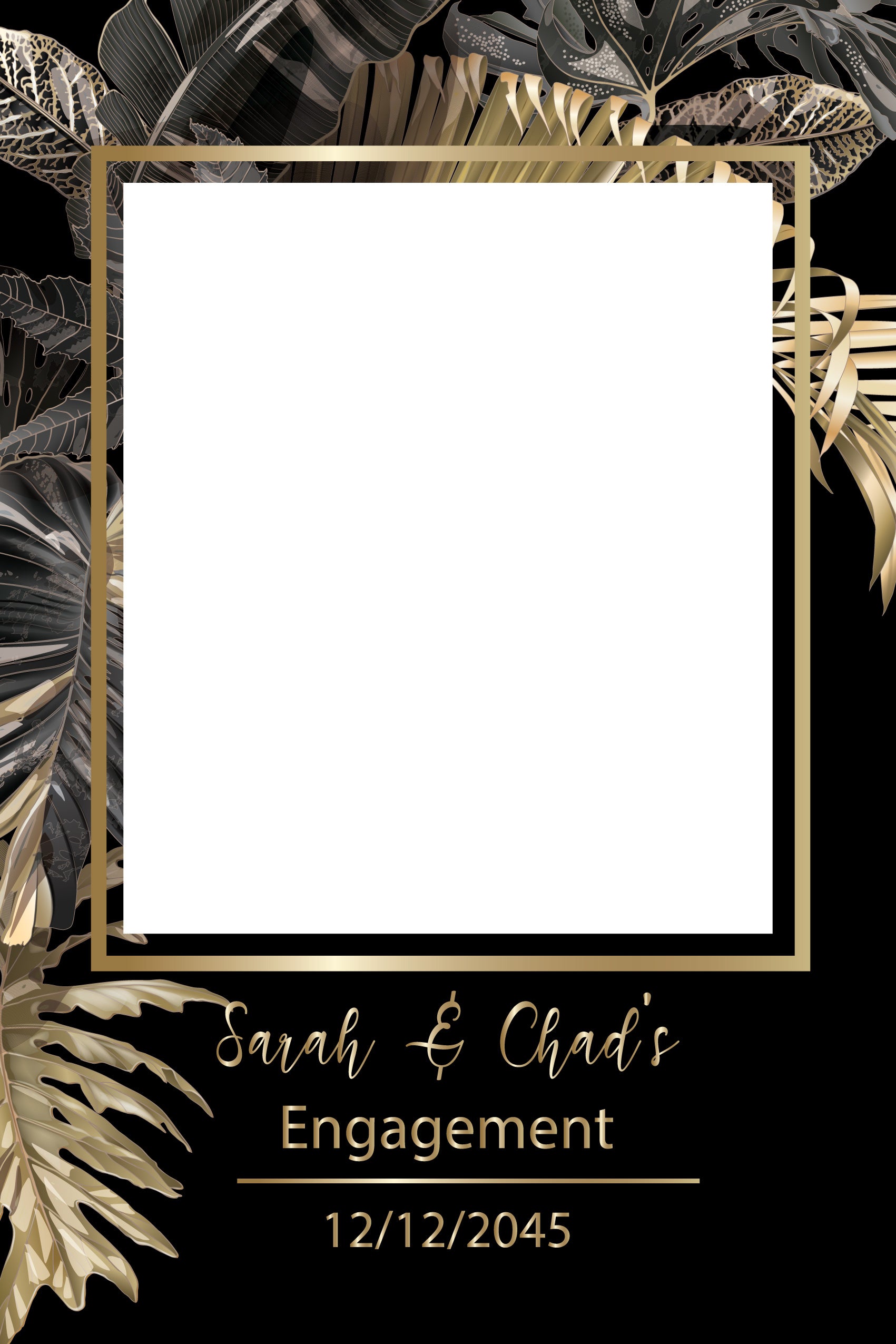 Wild Leaves 887 Selfie Frame - Large - 115cm x 80cm